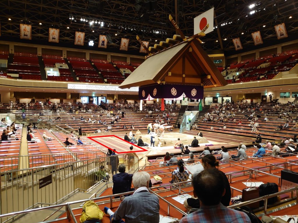 名古屋場所８日目（７月１６日）らくらく２人マスB席-